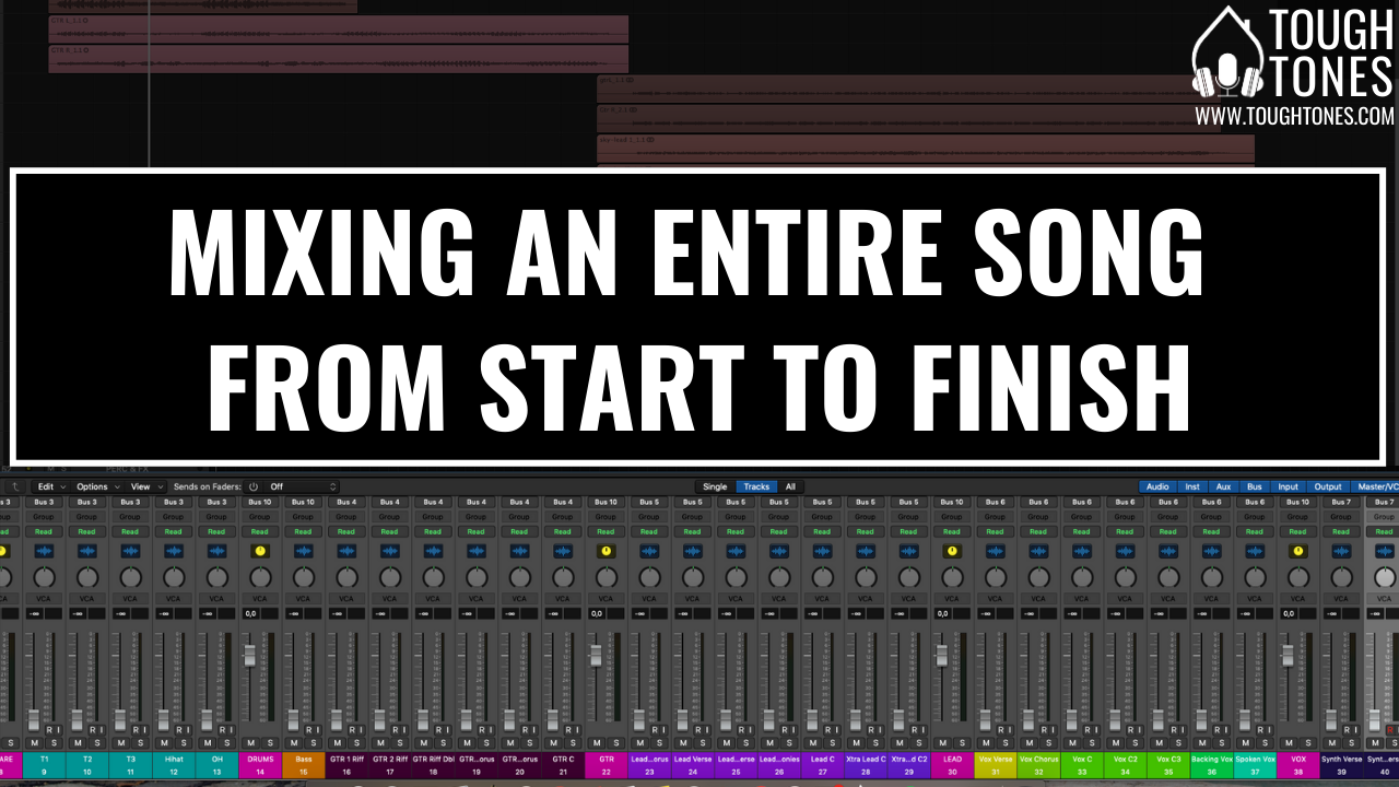 Mixing an entire song from start to finish