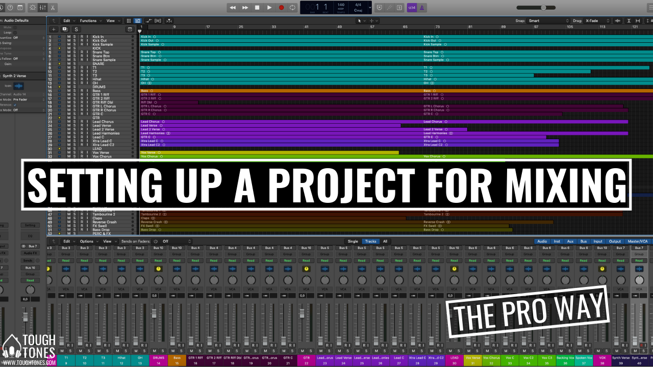 Setting up a Project for Mixing